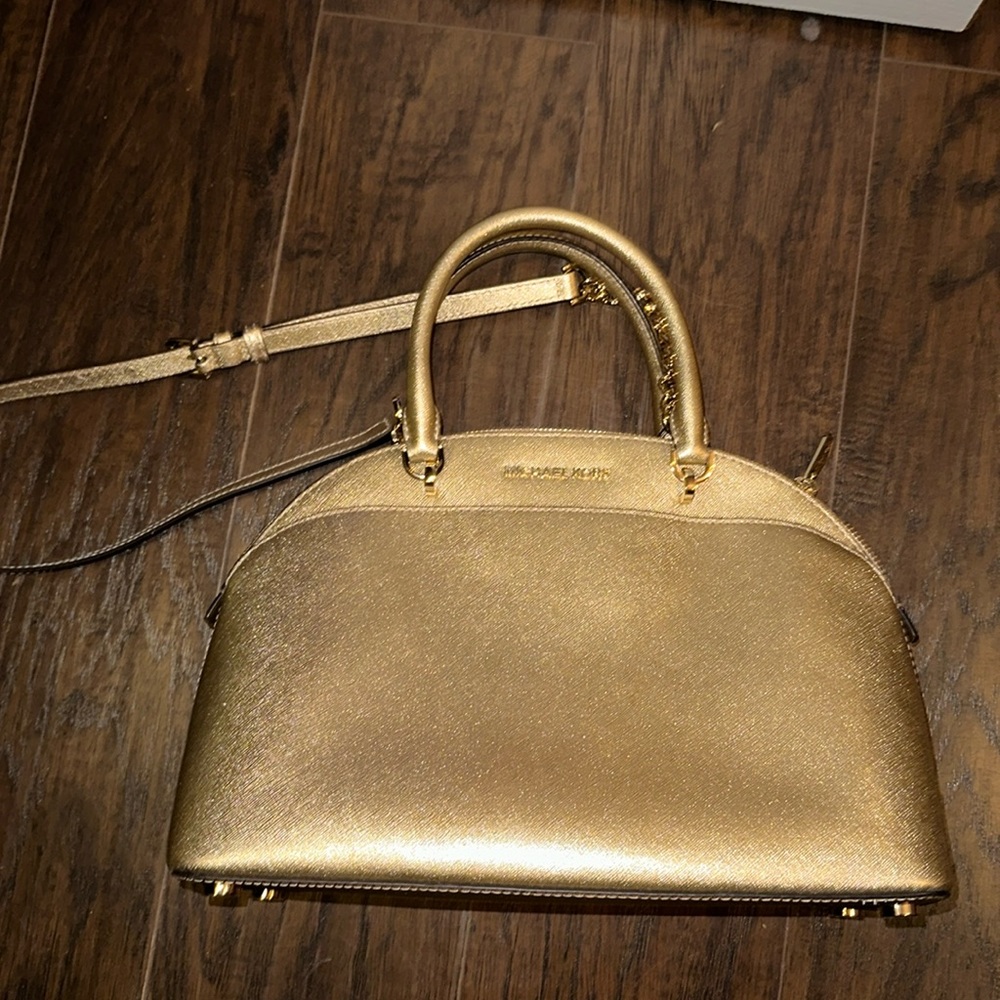 Michael Kors Gold shoulder Bag